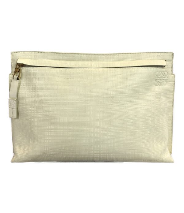 aol0118711 1 Loewe Clutch Bag White