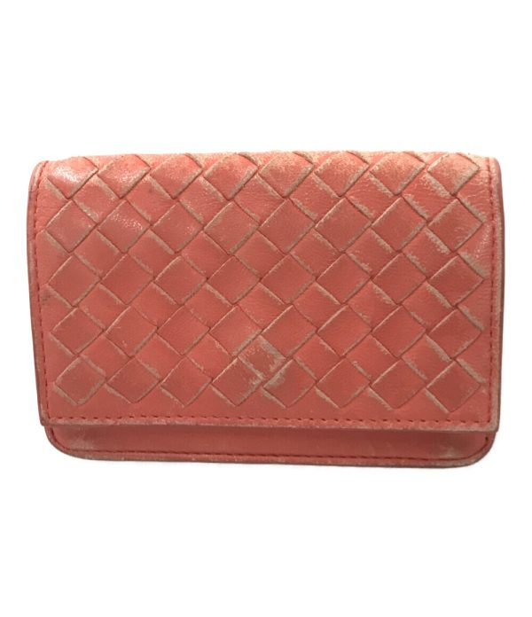 aol0119292 1 Bottega Veneta Business Card Holder Case Orange