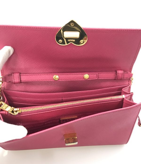 aol0119614 3 Prada Shoulder Wallet Shoulder Bag Crossbody Pink