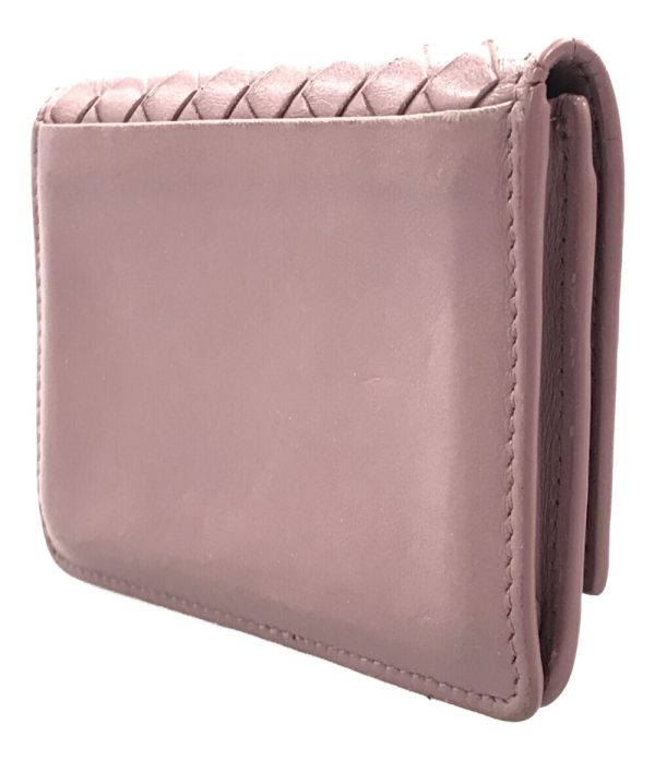 aol0119627 2 Bottega Veneta Business Card Case Intrecciato Pink