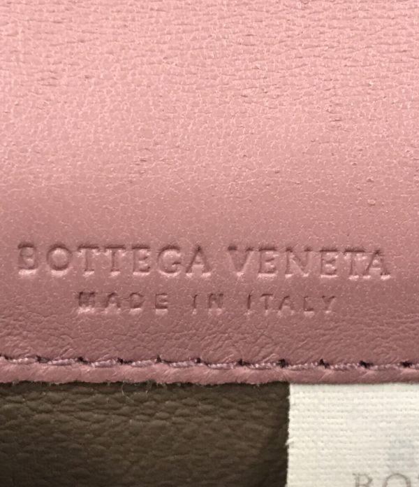 aol0119627 4 Bottega Veneta Business Card Case Intrecciato Pink