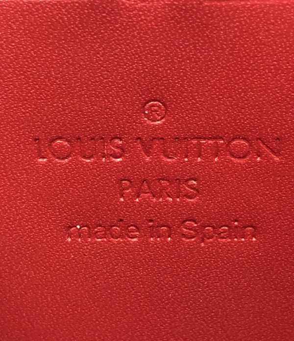 aol0120718 4 Louis Vuitton Round Zipper Long Wallet Vernis Red