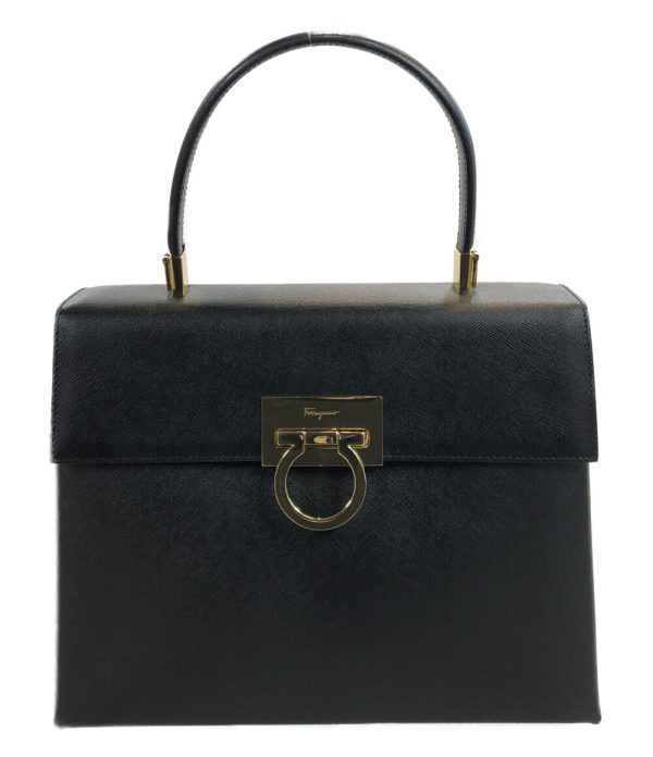 aol0121171 1 Salvatore Ferragamo Handbag Gancini Black