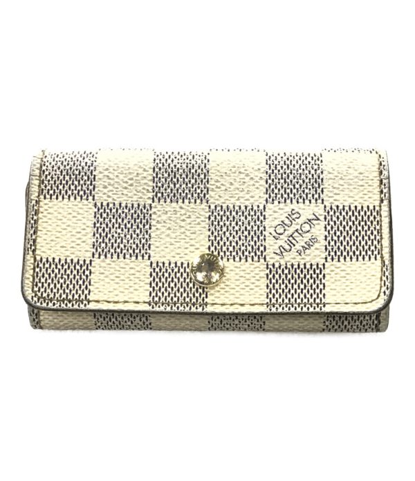 aol0121300 1 Louis Vuitton 4 key Case Multicle 4 Damier White