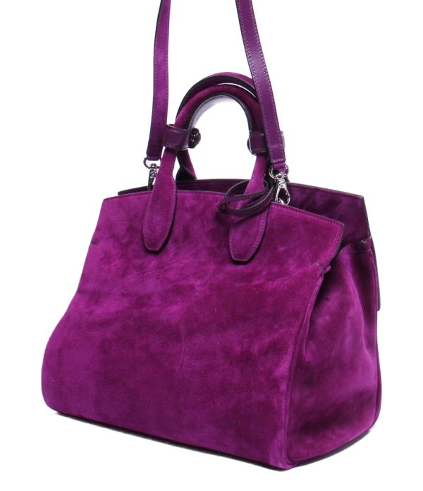 aol0123141 2 Salvatore Ferragamo 2way Handbag Shoulder Purple