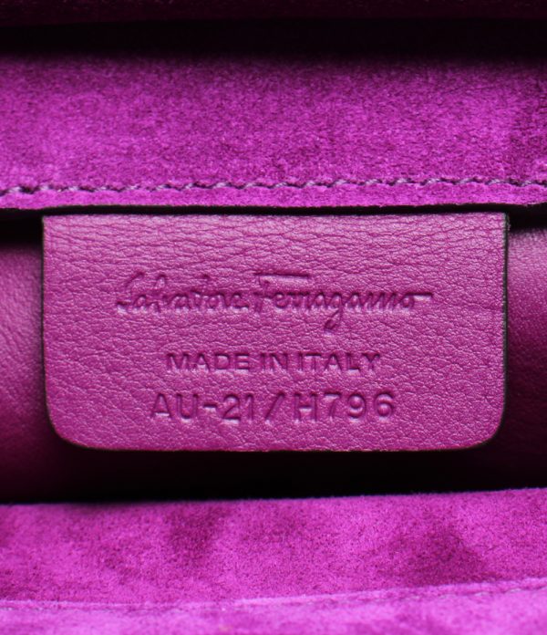 aol0123141 4 Salvatore Ferragamo 2way Handbag Shoulder Purple