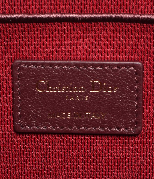 aol0123200 4 Christian Dior Vanity Handbag Velvet Bordeaux Red