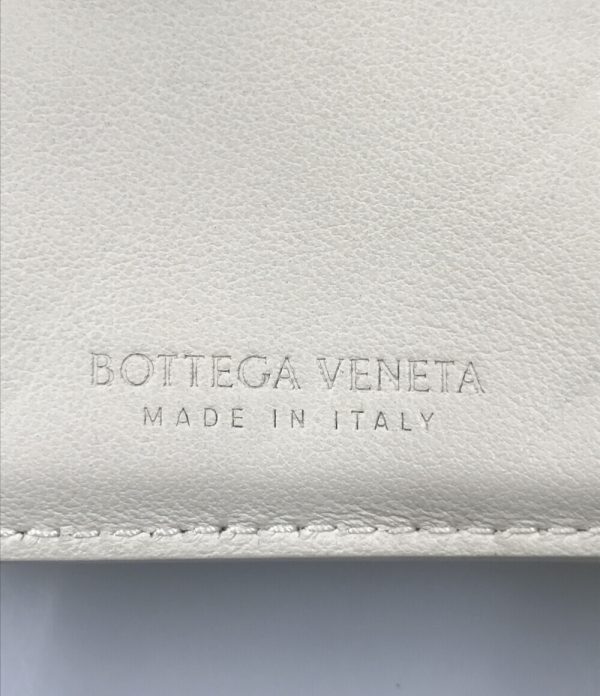 aol0123605 4 Bottega Veneta Trifold Wallet Intrecciato White