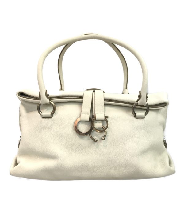 aol0123956 1 Salvatore Ferragamo Handbag Shoulder Gancini White