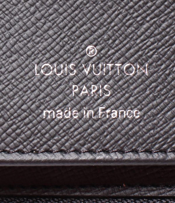 aol0124168 4 Louis Vuitton Round Zipper Wallet Vertical Black