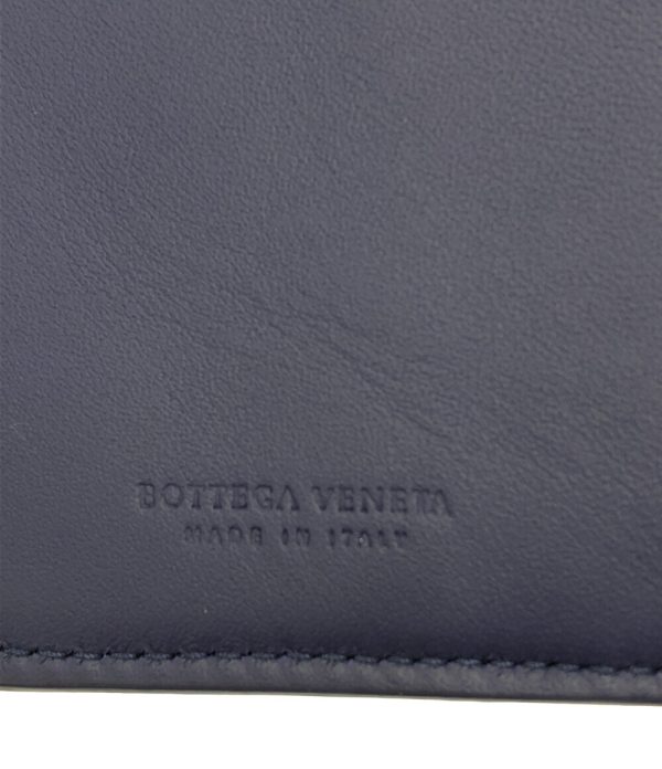 aol0126734 4 Bottega Veneta Long Wallet Intrecciato Navy