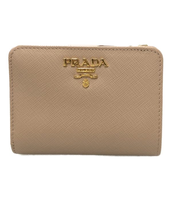 aol0127083 1 Prada Bifold Wallet Beige