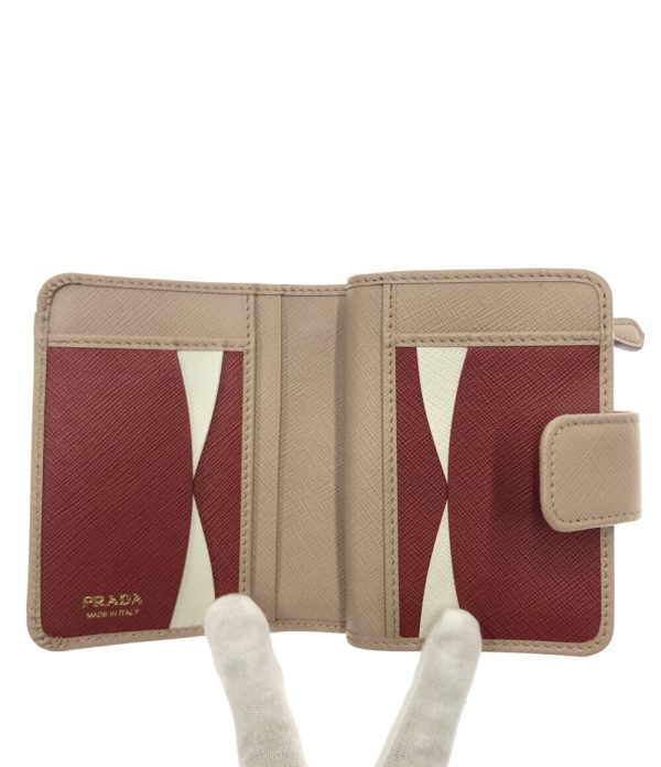 aol0127083 3 Prada Bifold Wallet Beige