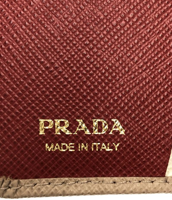 aol0127083 4 Prada Bifold Wallet Beige