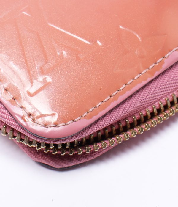 aol0128255 6 Louis Vuitton Round Zipper Long Wallet Pink