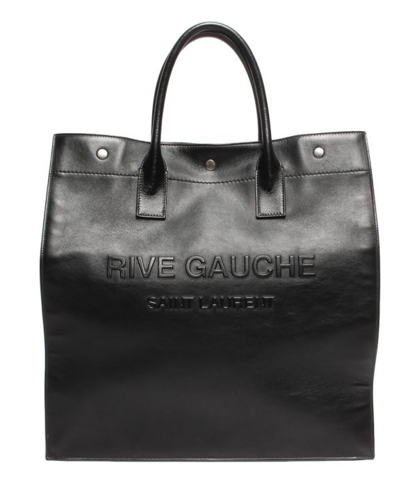 aol0128588 1 Saint Laurent Paris Tote Bag Cabas Rive Black