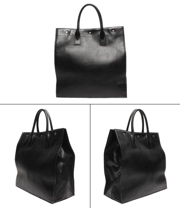 aol0128588 2 Saint Laurent Paris Tote Bag Cabas Rive Black