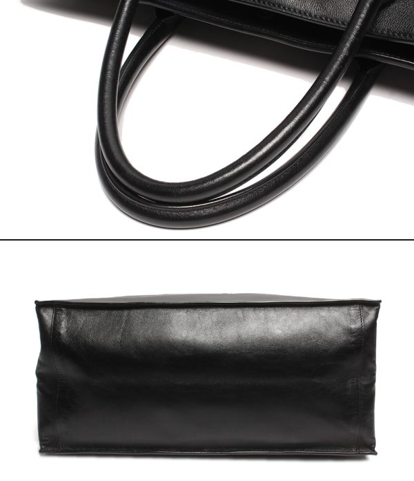 aol0128588 4 Saint Laurent Paris Tote Bag Cabas Rive Black