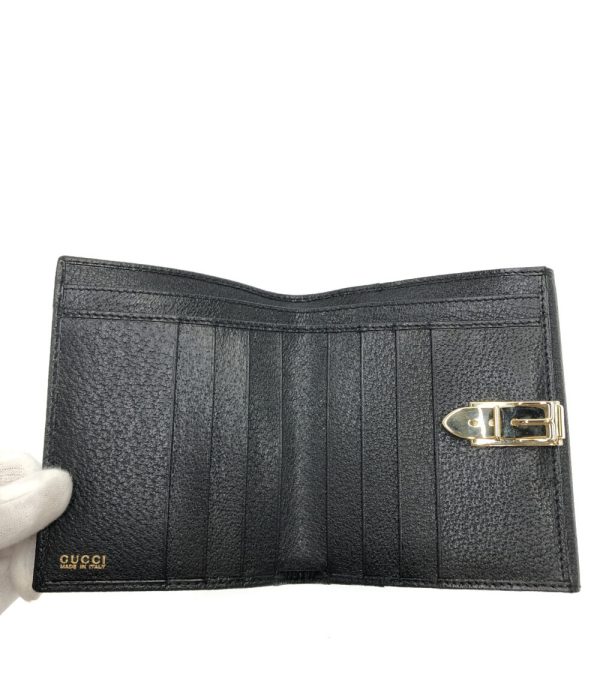 aol0128822 3 Gucci Bi fold Wallet Black