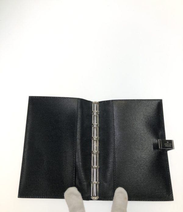 aol0129067 3 Gucci Notebook Cover Silver Hardware Black