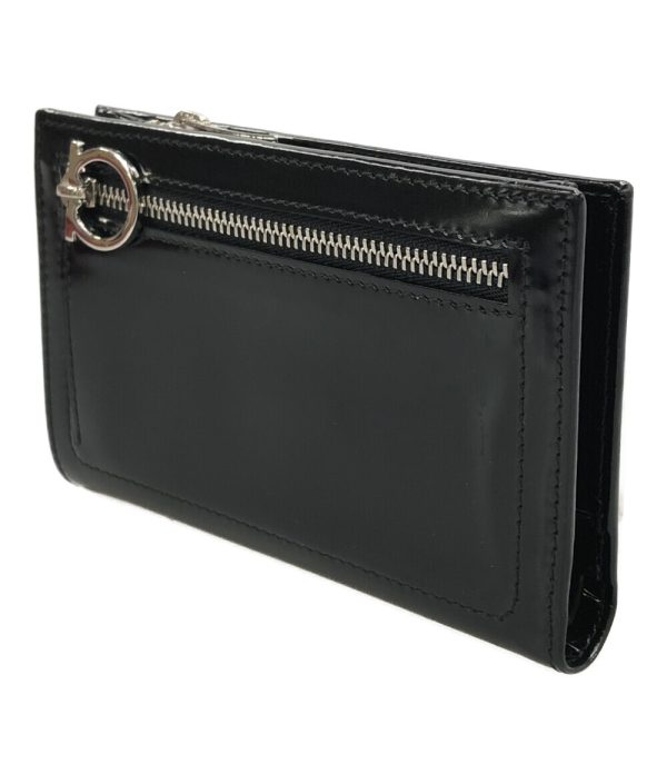 aol0129112 2 Salvatore Ferragamo Bifold Wallet Gancini Black