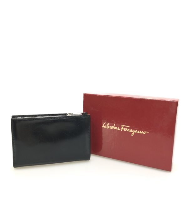 aol0129112 8 Salvatore Ferragamo Bifold Wallet Gancini Black