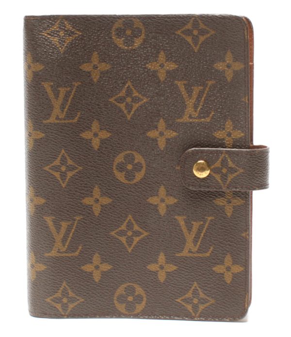 aol0129620 1 Louis Vuitton Notebook Cover Agenda MM Brown