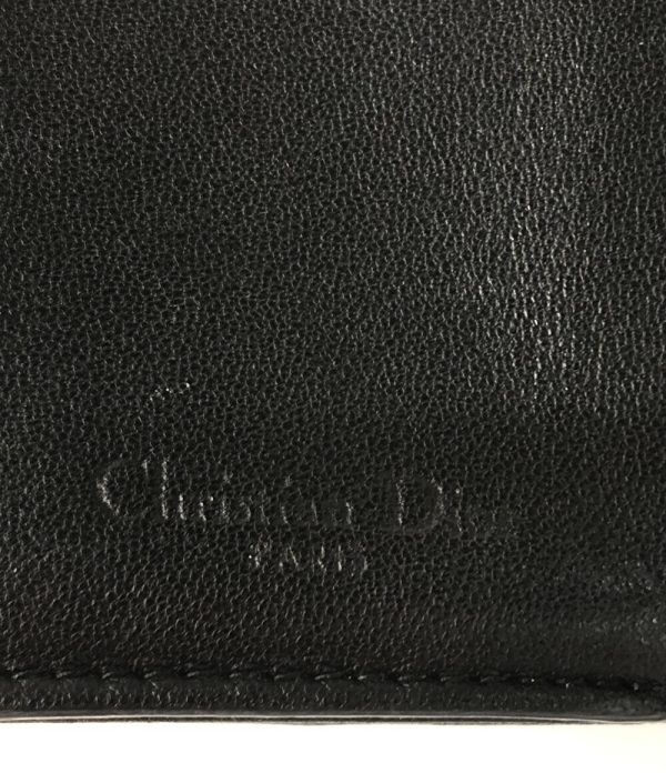 aol0129851 4 Christian Dior Trifold Cannage Lotus Wallet Black