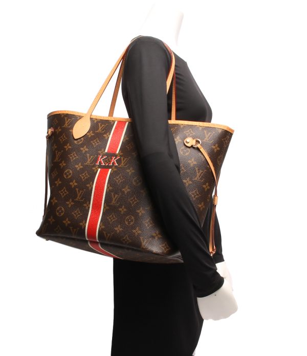 aol0129865 8 Louis Vuitton Tote Bag Pouch Neverfull MM Brown