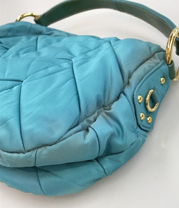 aol0130425 6 Prada Quilted Nylon Handbag Blue