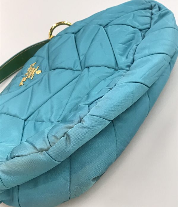 aol0130425 7 Prada Quilted Nylon Handbag Blue