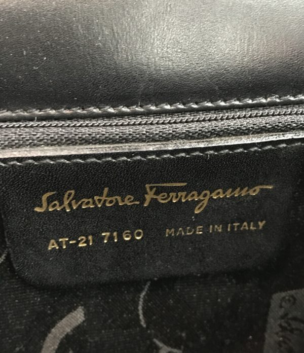 aol0131423 4 Salvatore Ferragamo Mini Shoulder Gancini Black