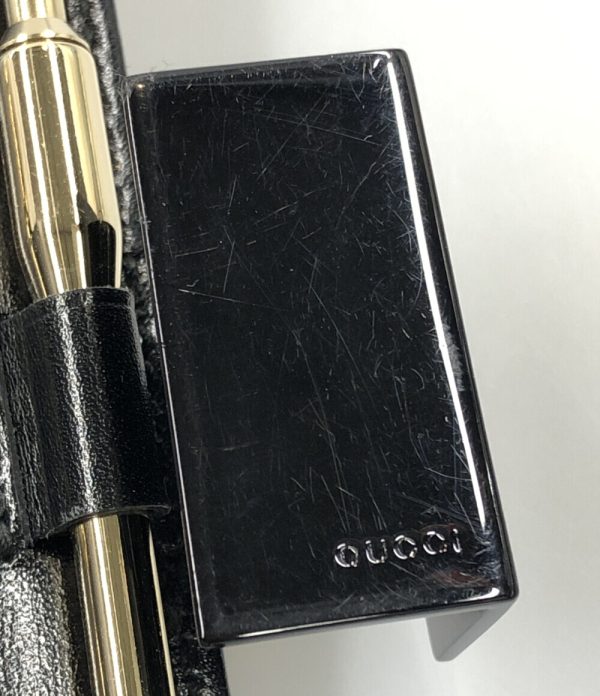 aol0132328 7 Gucci Notebook Cover 6 Holes Black