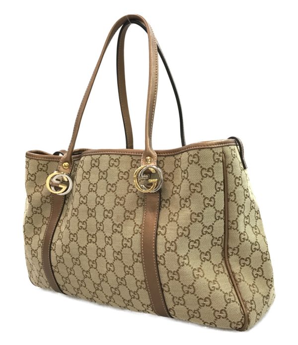 aol0132338 2 Gucci Tote Bag GG Canvas Beige