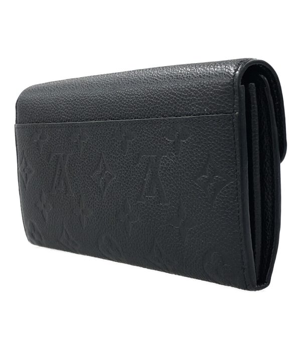 aol0132547 2 Louis Vuitton Long Wallet Portefeuille Sara Black