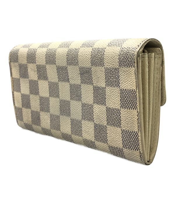 aol0132576 2 Louis Vuitton Wallet Portefeuille Sala White