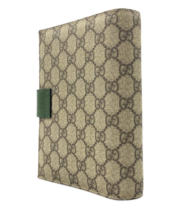 aol0132591 2 Gucci Notebook Cover 6 Holes GG Supreme Beige