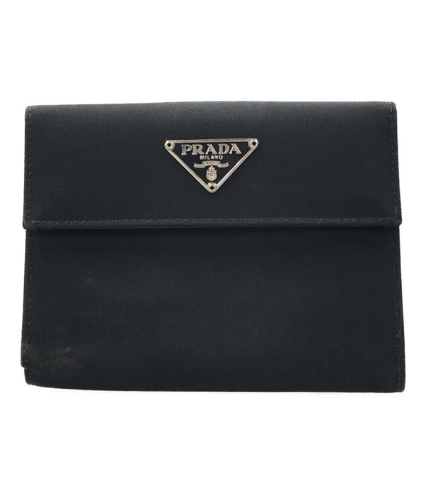 aol0132867 1 Prada Bifold Wallet W Hook Black