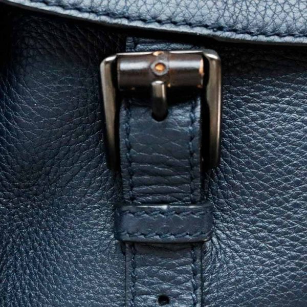 b2343910 Gucci Leather Messenger Bag Navy