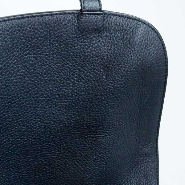 b2343918 Gucci Leather Messenger Bag Navy