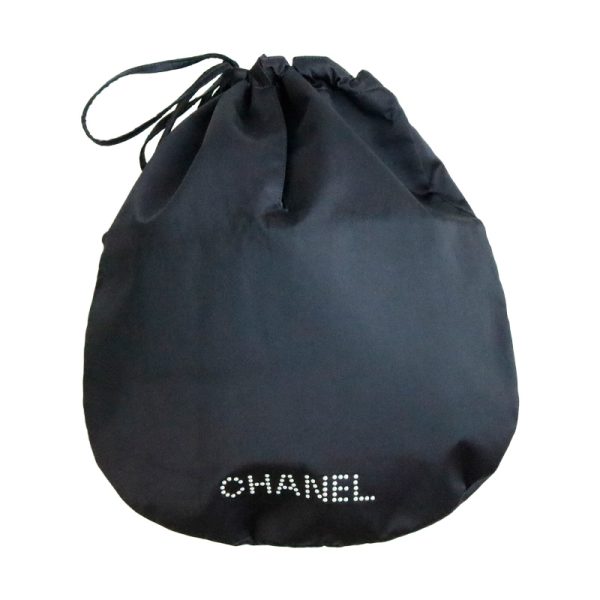 b239681 Chanel Card Included Pouch Drawstring Bag Black