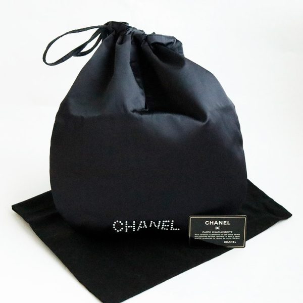 b2396812 Chanel Card Included Pouch Drawstring Bag Black