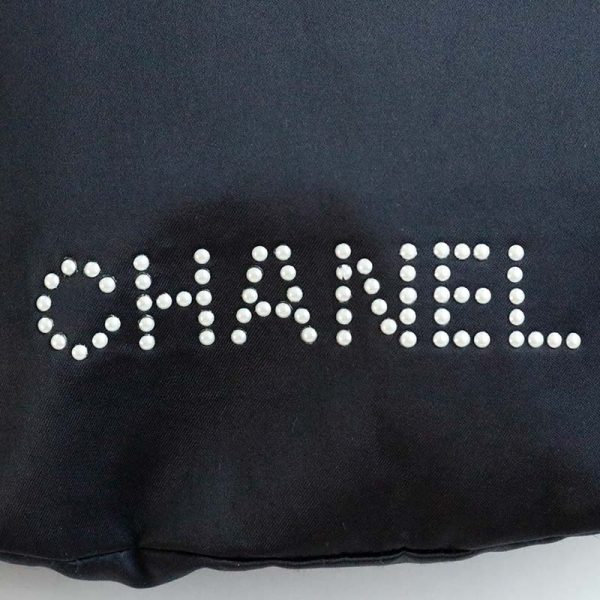 b239687 Chanel Card Included Pouch Drawstring Bag Black