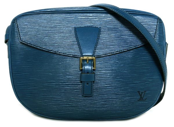 b422204324 Louis Vuitton Johnnefille Shoulder Bag Epi Leather Blue