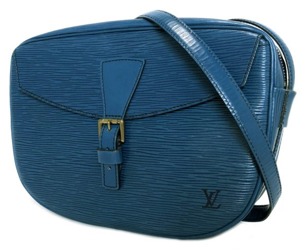 b422204324 8 Louis Vuitton Johnnefille Shoulder Bag Epi Leather Blue