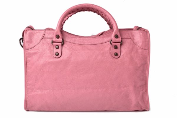 ba 19 015 2 Balenciaga Hand Shoulder Bag The City Pink