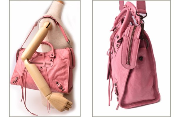 ba 19 015 3 Balenciaga Hand Shoulder Bag The City Pink