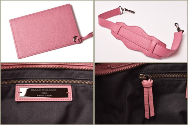 ba 19 015 7 Balenciaga Hand Shoulder Bag The City Pink