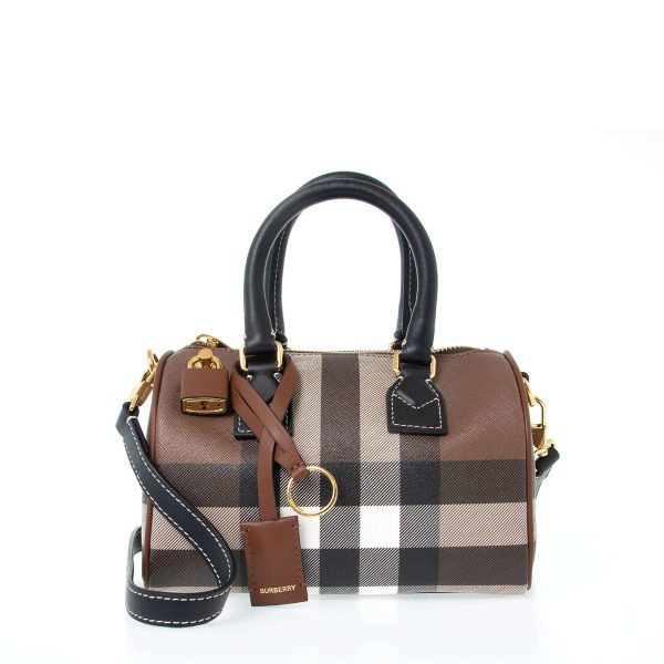 bag0890 02 Burberry Leather Shoulder Bag Brown