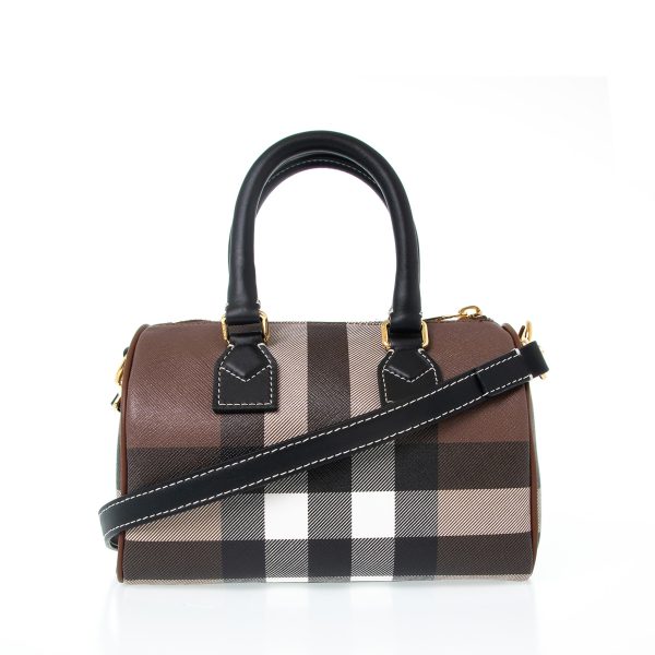 bag0890 04 Burberry Mini Polyester Shoulder Bag Brown